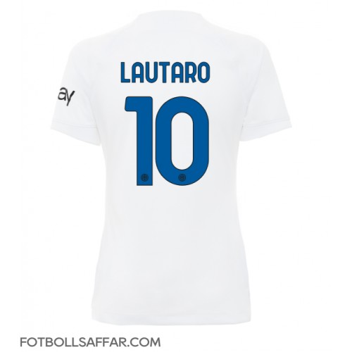Inter Milan Lautaro Martinez #10 Bortatröja Dam 2023-24 Kortärmad
